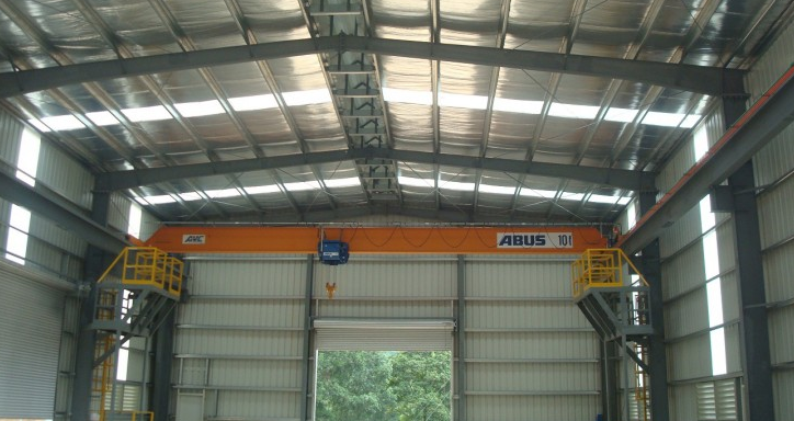 Nhà xưởng & nhà kho lắp đặt nhiều cầu trục khác nhau